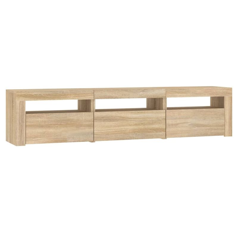 Casa si Gradina - Mobilier - Comode si corpuri - Comode - Comoda TV cu lumini LED, stejar sonoma, 180x35x40 cm - Infinity.ro