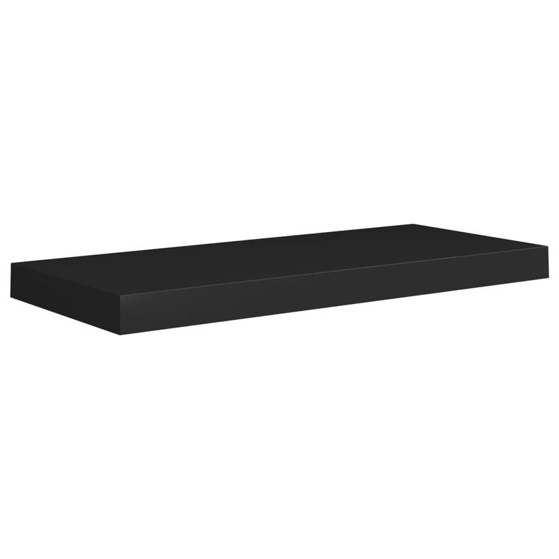 Casa si Gradina/Mobilier/Biblioteci si rafturi/Rafturi - Raft de perete suspendat, negru, 40x23x3,8 cm, MDF - Infinity.ro