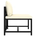 Casa si Gradina - Gradina si terasa - Mobilier exterior - Seturi mobila gradina - Set mobilier de gradina cu perne, 6 piese, negru, poliratan - Infinity.ro