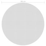 Casa si Gradina - Constructii - Scari si accesorii interioare - Alte accesorii pentru piscine - Prelata de piscina, gri, 381 cm, PE - Infinity.ro