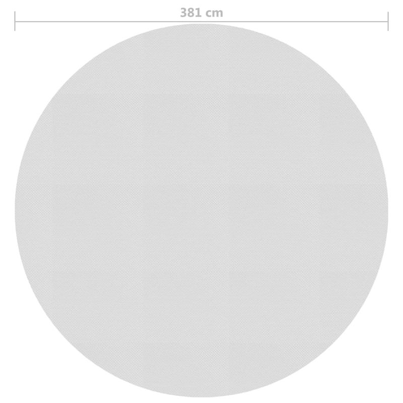 Casa si Gradina - Constructii - Scari si accesorii interioare - Alte accesorii pentru piscine - Prelata de piscina, gri, 381 cm, PE - Infinity.ro