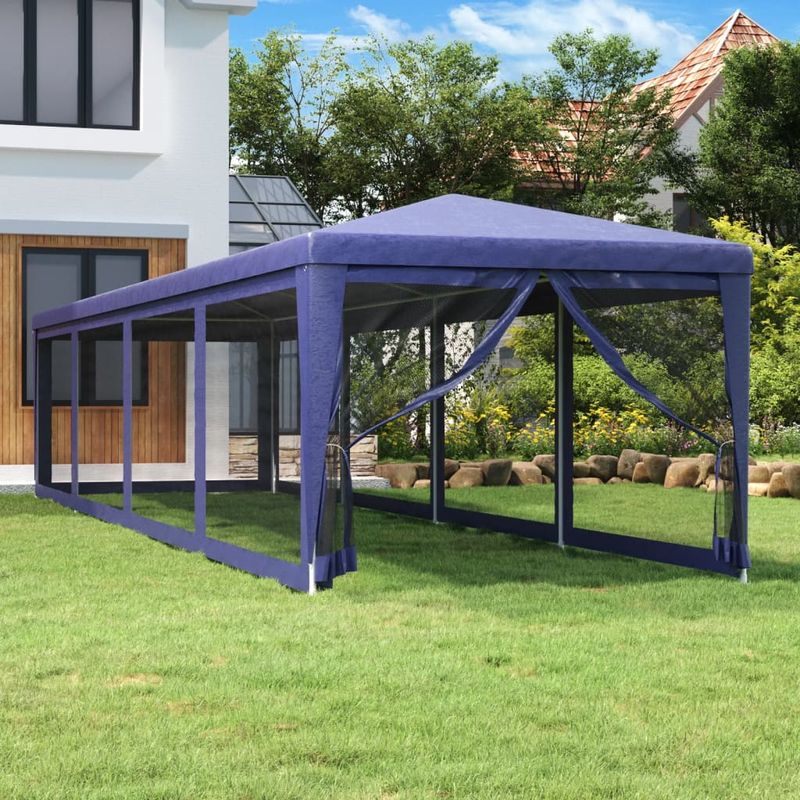 Casa si Gradina - Gradina si terasa - Umbrele si pavilioane - Pavilioane - Cort pliabil de petrecere cu , albastru, 3x12 m HDPE - Infinity.ro