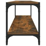 Casa si Gradina - Mobilier - Comode si corpuri - Comode - Comoda TV, stejar fumuriu, 100x33x41 cm, lemn prelucrat si otel - Infinity.ro
