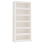 Casa si Gradina - Mobilier - Biblioteci si rafturi - Biblioteci - Biblioteca, alb, 80x35x183 cm, lemn masiv de pin - Infinity.ro