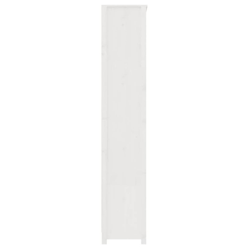 Casa si Gradina - Mobilier - Biblioteci si rafturi - Biblioteci - Biblioteca, alb, 80x35x183 cm, lemn masiv de pin - Infinity.ro