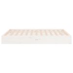 Casa si Gradina - Mobilier - Paturi si accesorii - Paturi - Cadru de pat dublu, alb, 135x190 cm, lemn masiv - Infinity.ro