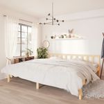Casa si Gradina - Mobilier - Paturi si accesorii - Paturi - Cadru de pat, 200x200 cm, lemn masiv de pin - Infinity.ro