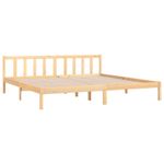 Casa si Gradina - Mobilier - Paturi si accesorii - Paturi - Cadru de pat, 200x200 cm, lemn masiv de pin - Infinity.ro