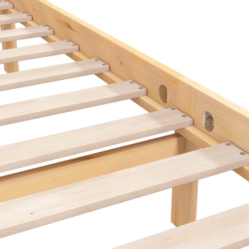 Casa si Gradina - Mobilier - Paturi si accesorii - Paturi - Cadru de pat, 200x200 cm, lemn masiv de pin - Infinity.ro