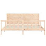 Casa si Gradina - Mobilier - Paturi si accesorii - Paturi - Cadru de pat cu tablie, lemn masiv de pin - Infinity.ro