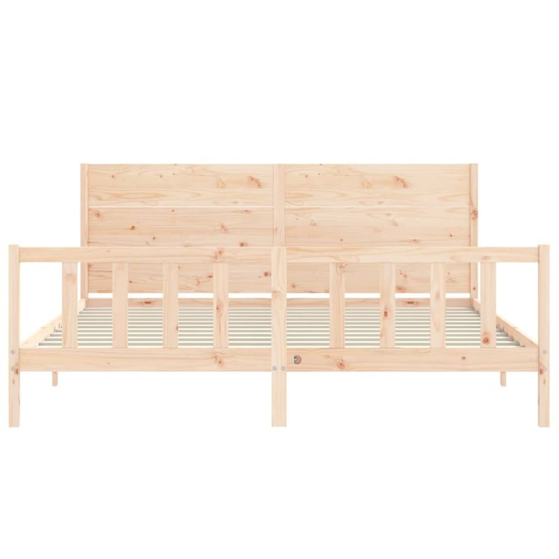 Casa si Gradina - Mobilier - Paturi si accesorii - Paturi - Cadru de pat cu tablie, lemn masiv de pin - Infinity.ro