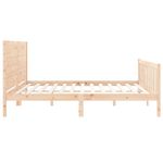 Casa si Gradina - Mobilier - Paturi si accesorii - Paturi - Cadru de pat cu tablie, lemn masiv de pin - Infinity.ro