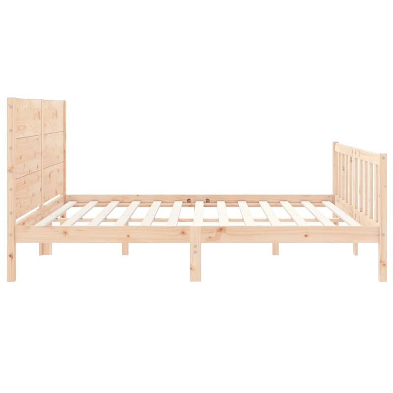 Casa si Gradina - Mobilier - Paturi si accesorii - Paturi - Cadru de pat cu tablie, lemn masiv de pin - Infinity.ro