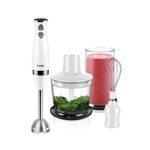 Electronice si Electrocasnice - Electrocasnice bucatarie - Mixere, tocatoare & roboti de bucatarie - Blendere si mini tocatoare - Set Blender 3 in 1 Sonifer SF-8044 cu putere 500W, Mixer vertical , functie Turbo, Multifunctional, Alb - Infinity.ro