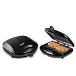 Electronice si Electrocasnice - Electrocasnice bucatarie - Preparare paine - Sandwich-maker - Sandwich maker Sonifer, 750w, placa antiaderenta, 2 compartimente, negru, 24x23x8 cm - Infinity.ro