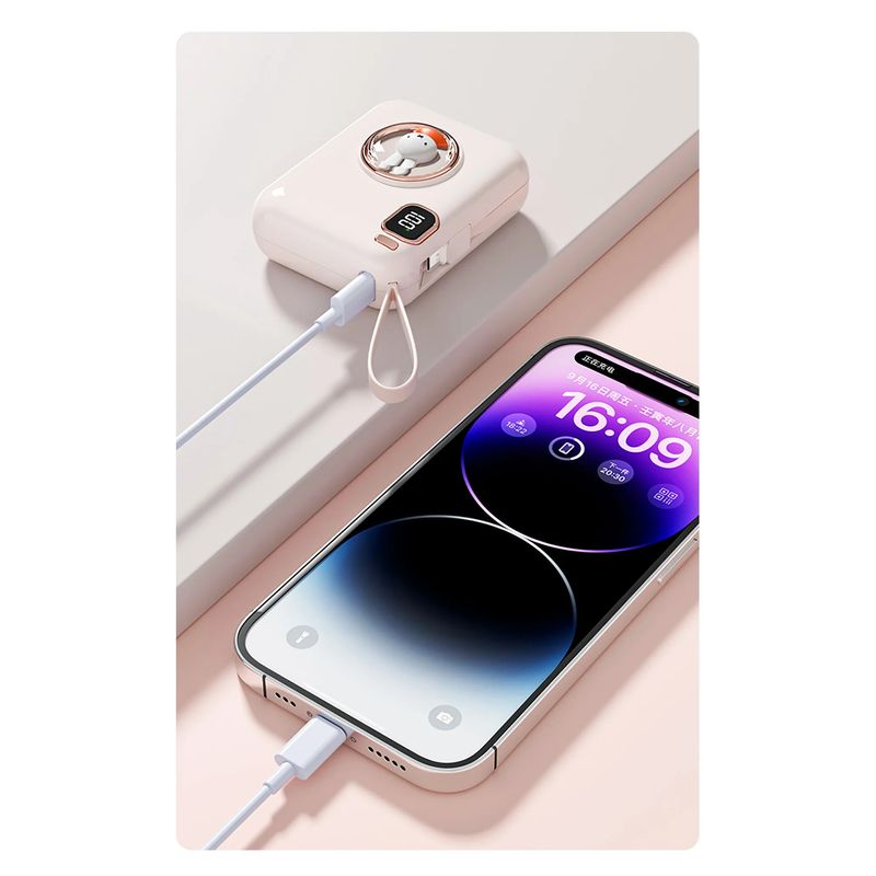 Laptop, Telefoane si Tablete - Telefoane mobile si accesorii - Accesorii Telefoane - Baterii externe - Acumulator extern miffy x Mipow , 10000 mAh, Display LED, Roz - Infinity.ro