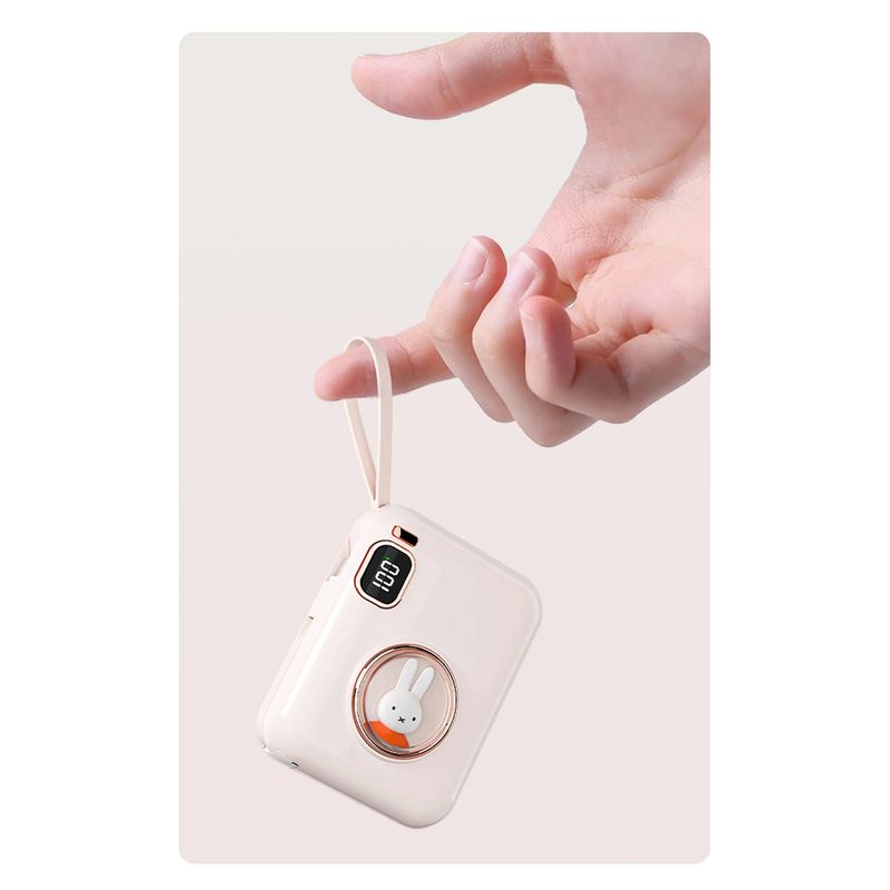 Laptop, Telefoane si Tablete - Telefoane mobile si accesorii - Accesorii Telefoane - Baterii externe - Acumulator extern miffy x Mipow , 10000 mAh, Display LED, Roz - Infinity.ro