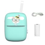 PC, gaming si accesorii - Imprimante, scanere & consumabile - Imprimante - Imprimante termice - Imprimanta termica portabila, 55x30 mm, 1000mAh, turcoaz, Bluetooth, compatibil IOS/ Android - Infinity.ro