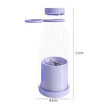 Electronice si Electrocasnice - Electrocasnice bucatarie - Mixere, tocatoare & roboti de bucatarie - Blendere si mini tocatoare - Mini Blender Electric Omega, Portabil/Compact, Multifunctional, Capacitate 420ml,  Mov - Infinity.ro