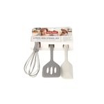 Casa si Gradina - Bucatarie si vesela - Ustensile bucatarie - Seturi ustensile de bucatarie - Set 3 ustensile de bucatarie, Danny Home, Silicon/Otel inoxidabil, Gri - Infinity.ro