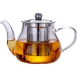Casa si Gradina - Bucatarie si vesela - Vase pentru gatit - Ceainice si infuzoare - Ceainic cu infuzor, recipient pentru ceai/cafea, 800 ml, transparent - Infinity.ro