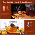 Casa si Gradina - Bucatarie si vesela - Vase pentru gatit - Ceainice si infuzoare - Ceainic cu infuzor, recipient pentru ceai/cafea, 800 ml, transparent - Infinity.ro