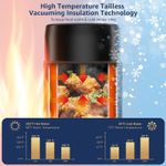 Casa si Gradina - Bucatarie si vesela - Accesorii bar - Termosuri si Cani termos - Termos pentru alimente, 1000 ml, Otel inoxidabil, perete dublu, Negru - Infinity.ro