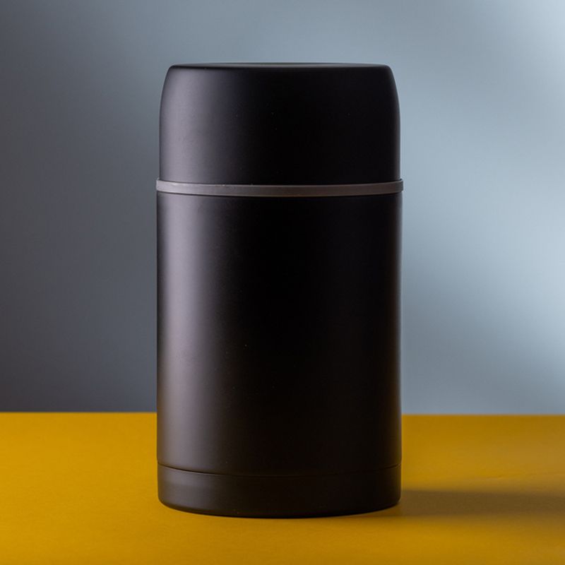 Casa si Gradina - Bucatarie si vesela - Accesorii bar - Termosuri si Cani termos - Termos pentru alimente, 1000 ml, Otel inoxidabil, perete dublu, Negru - Infinity.ro