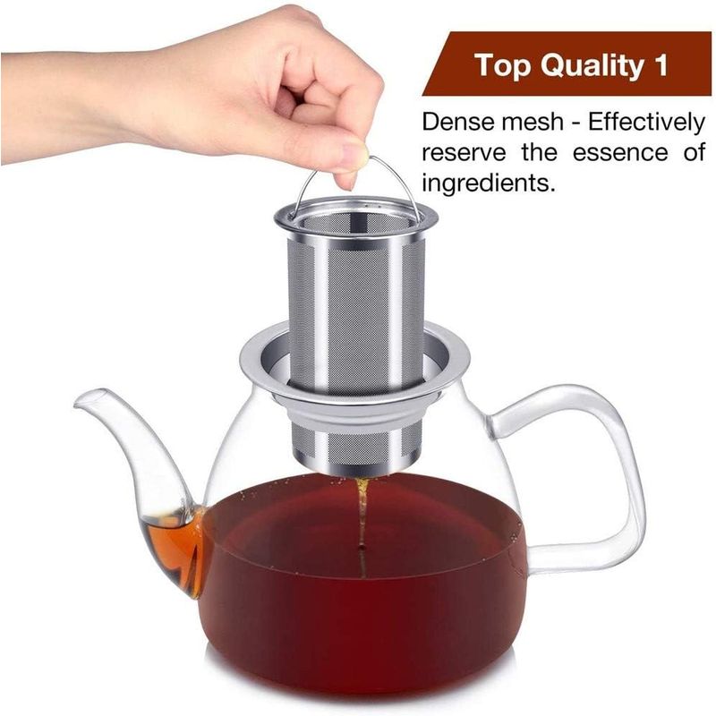 Casa si Gradina - Bucatarie si vesela - Vase pentru gatit - Ceainice si infuzoare - Ceainic cu infuzor, recipient pentru ceai/cafea, 800 ml, transparent - Infinity.ro