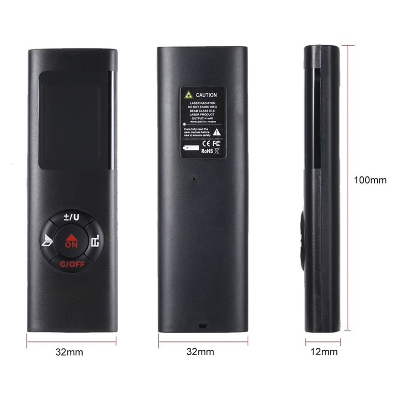 Casa si Gradina - Constructii - Scule de mana si unelte - Unelte de masurat - Telemetru, ruleta, Multimetru Mini Digital Smart OMEGA® de 40m, cu Laser, Portabil si cu USB pt Masurat Distanta - Infinity.ro