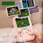 PC, gaming si accesorii - Gaming - Console gaming - Consola portabila 2 in 1 cu 500 de jocuri, Power Bank 10000 mAh cu fire type C si lightning - Infinity.ro