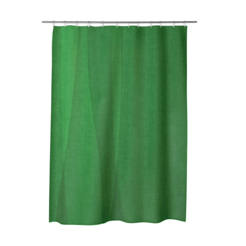 Casa si Gradina - Sanitare - Suporturi si accesorii baie - Suporturi baie - Set bara din otel, 2 bucati, pe colt 90 x 90 cm, cu perdea dus 180X180 cm, Verde, cu inele de fixare - Infinity.ro