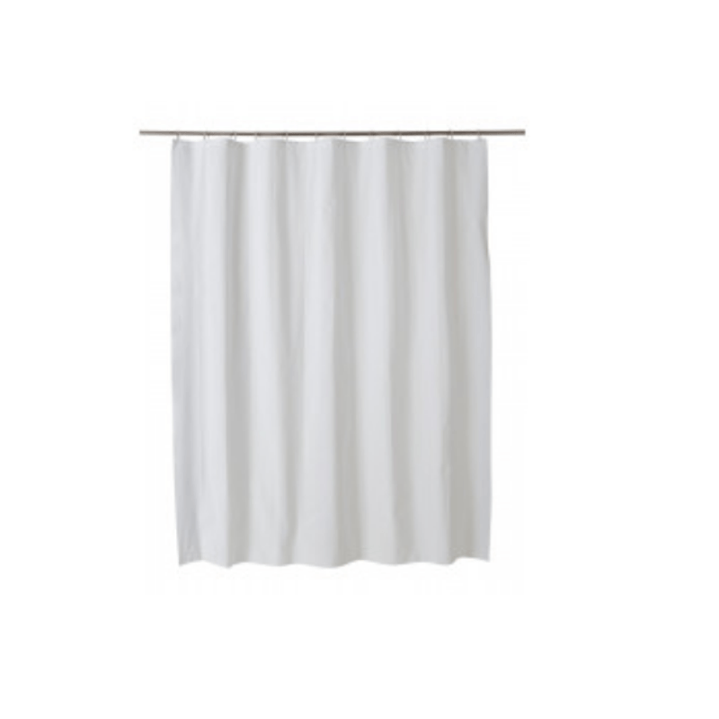 Casa si Gradina - Sanitare - Suporturi si accesorii baie - Suporturi baie - Set bara din otel, 2 bucati, pe colt 90 x 90 cm, cu perdea dus 180X180 cm, Alb, cu inele de fixare - Infinity.ro