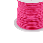 Casa si Gradina - Decoratiuni - DIY - Articole mercerie - Snur rasucit cerat din poliester pentru bijuterii Crisalida, diametru 0,8 mm, lungime 9 m, Roz neon - Infinity.ro