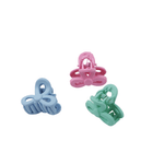 Fashion, accesorii si bijuterii - Copii - Accesorii copii - Accesorii pentru par copii - Set 10 clesti pentru par Crisalida, dimensiuni 2 x 2.4 cm, Fundite multicolor - Infinity.ro