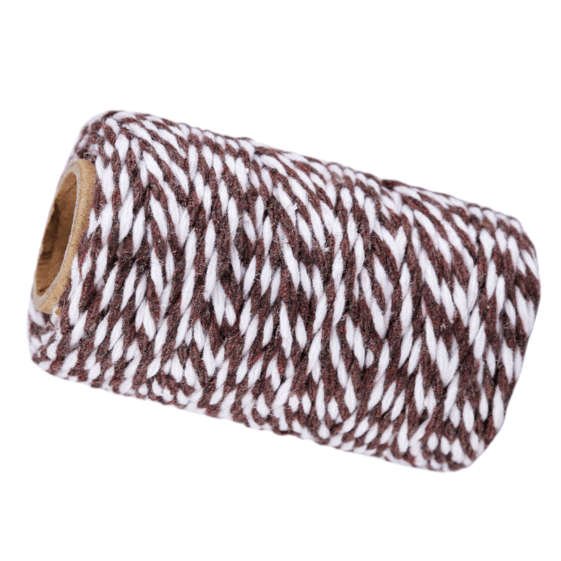 Casa si Gradina - Decoratiuni - DIY - Articole mercerie - Snur rasucit bicolor Crisalida, diametru 2 mm, lungime 18 m, Maro - Infinity.ro