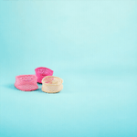 Fashion, accesorii si bijuterii - Femei - Accesorii femei - Accesorii pentru par femei - Set 3 elastice din plasa pentru par Crisalida, diametru 4.5 cm, Crem si roz - Infinity.ro