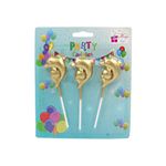 Casa si Gradina - Decoratiuni - Decoratiuni petrecere - Accesorii pentru petrecere - Set 3 lumanari party model delfin - Infinity.ro