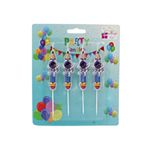 Casa si Gradina - Decoratiuni - Decoratiuni petrecere - Accesorii pentru petrecere - Set 4 lumanari party creion cu astronaut - Infinity.ro