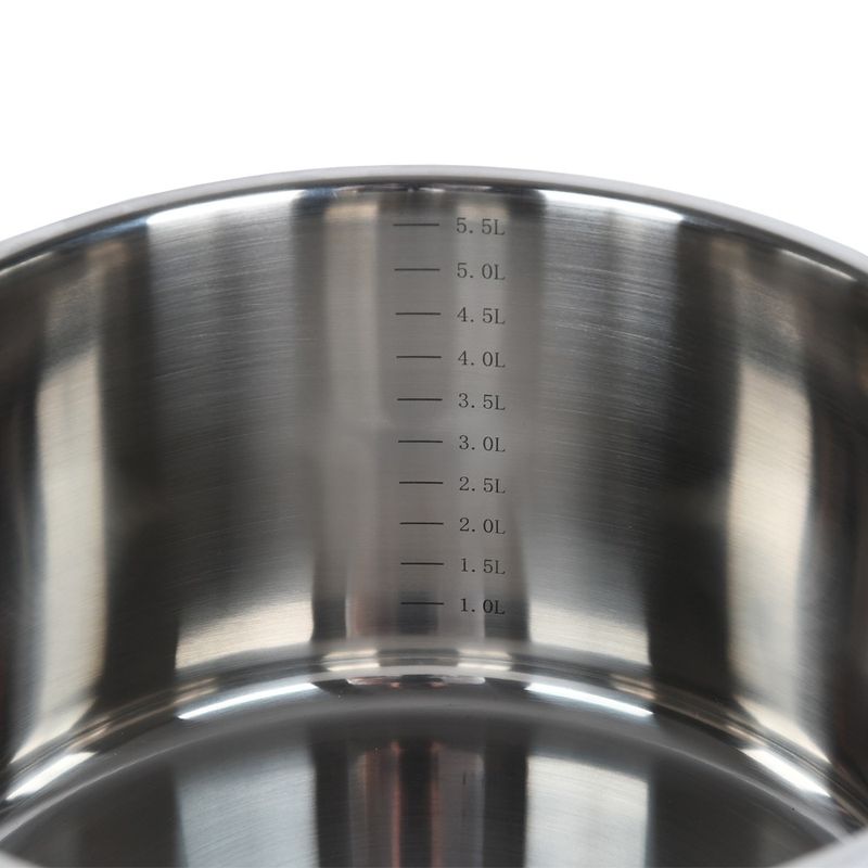 Casa si Gradina - Bucatarie si vesela - Vase pentru gatit - Oale si cratite - Set oale 6 piese Danny Home, 1.8L, 3.5L, 5,8L, inductie, cu capac sticla, Inox - Infinity.ro