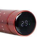 Casa si Gradina - Bucatarie si vesela - Accesorii bar - Termosuri si Cani termos - Termos smart cu pereti dublii din inox si afisaj LED, indicator temperatura C, You are my stars,  Rosu, 500 ml - Infinity.ro