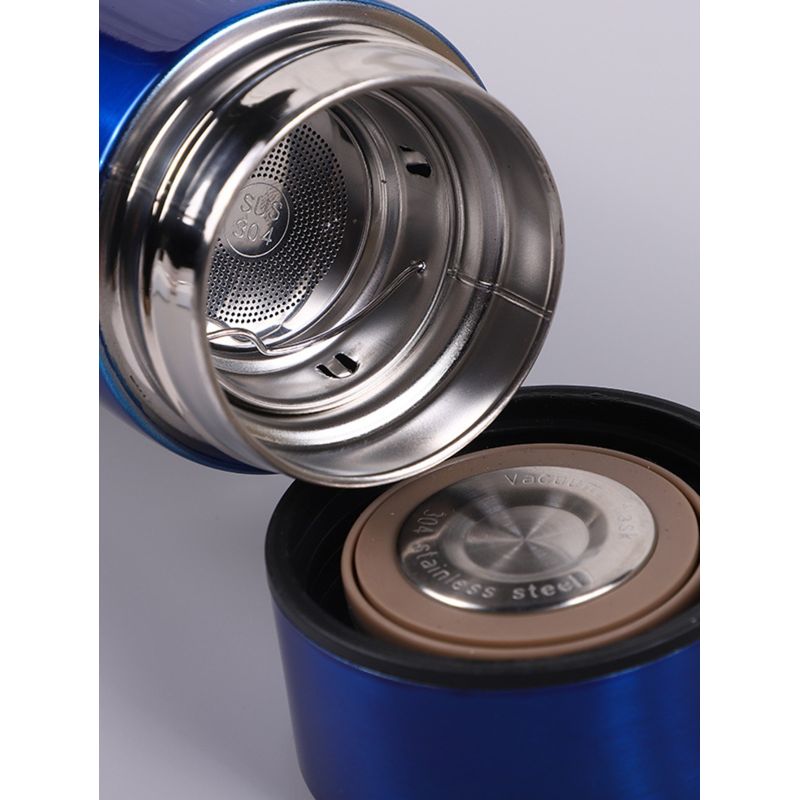 Casa si Gradina - Bucatarie si vesela - Accesorii bar - Termosuri si Cani termos - Termos smart cu pereti dublii din inox si afisaj LED, indicator temperatura C, You are my stars,  Albastru, 500 ml - Infinity.ro