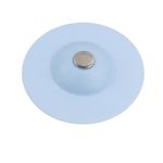 Casa si Gradina - Sanitare - Chiuveta bucatarie si accesorii - Accesorii chiuvete - Dop pentru chiuveta/cada din silicon, universal, rezistent la temperaturi ridicate/scazute, albastru deschis - Infinity.ro