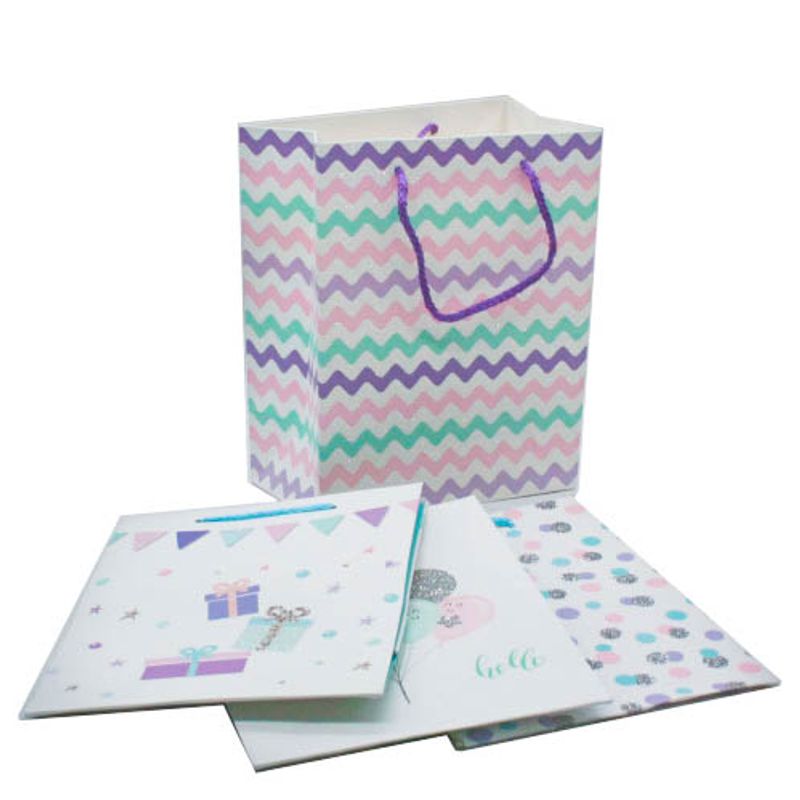 Market - Cadouri - Pungi cadou si accesorii - Set de 12 pungi cadou Omega, 31x42x12cm, gift - Infinity.ro