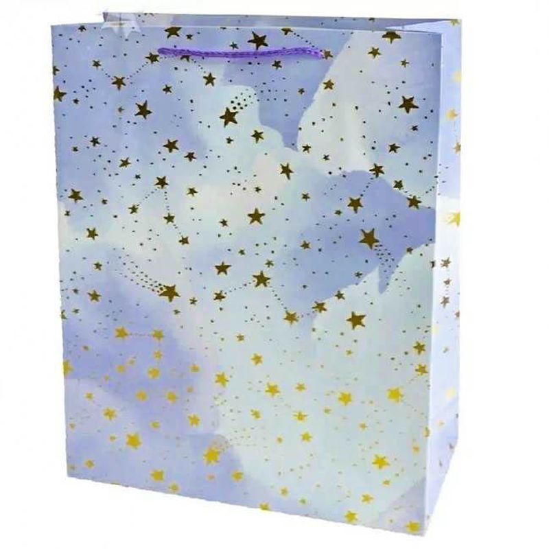 Market - Cadouri - Pungi cadou si accesorii - Set de 12 pungi cadou Omega, 26x32x12cm, star - Infinity.ro