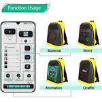 Fashion, accesorii si bijuterii - Copii - Accesorii copii - Genti si rucsacuri copii - Rucsac Smart cu Display LED, WiFi, Waterproof, Aplicatie Dedicata iOS/Android, Port USB Extern, Galben - Infinity.ro