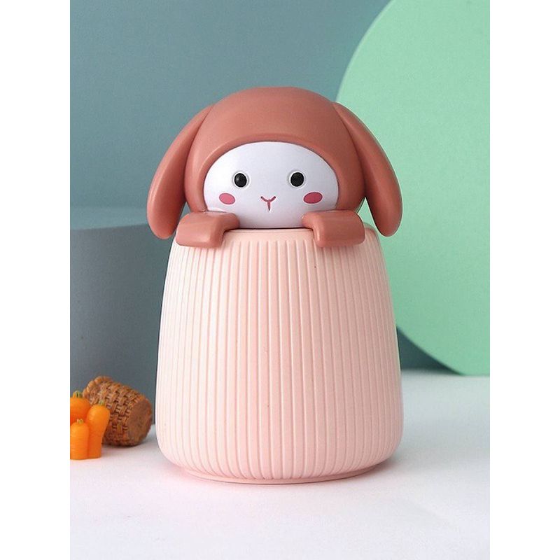 Electronice si Electrocasnice - Climatizare si sisteme de incalzire - Aparate filtrare aer - Umidificatoare - Umidificator camera copii Papa Rabbit, USB, 350 ml, roz - Infinity.ro