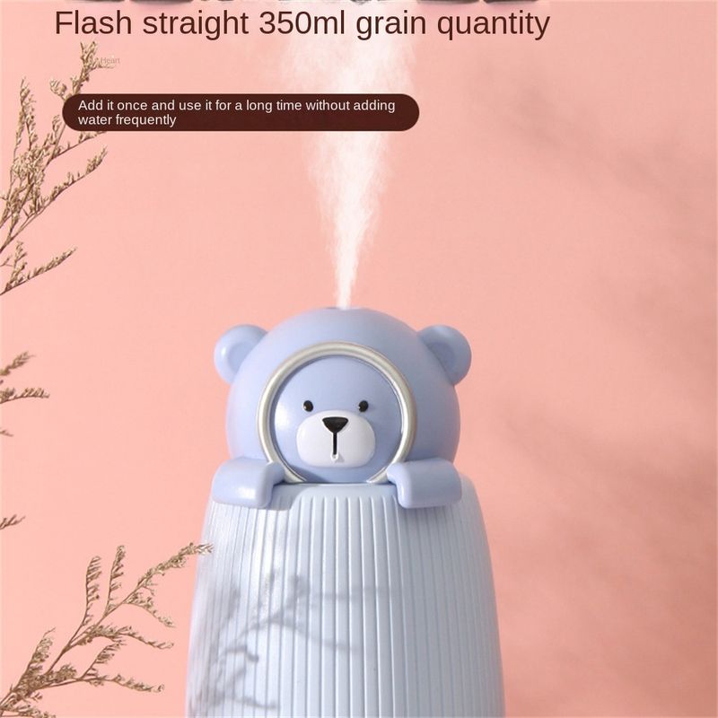 Electronice si Electrocasnice - Climatizare si sisteme de incalzire - Aparate filtrare aer - Umidificatoare - Umidificator camera copii Papa Bear, USB, 350 ml, albastru - Infinity.ro