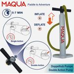 Sport si Outdoor - Sporturi acvatice - Sporturi pe placa - Surf - Set placa Paddelboard SUP, surf gonflabila Voyager KAYAK KIT, 360 cm x 80 cm x 15 cm MAQUA - Infinity.ro