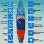 Sport si Outdoor - Sporturi acvatice - Sporturi pe placa - Surf - Set placa Paddelboard SUP, surf gonflabila Voyager KAYAK KIT, 360 cm x 80 cm x 15 cm MAQUA - Infinity.ro